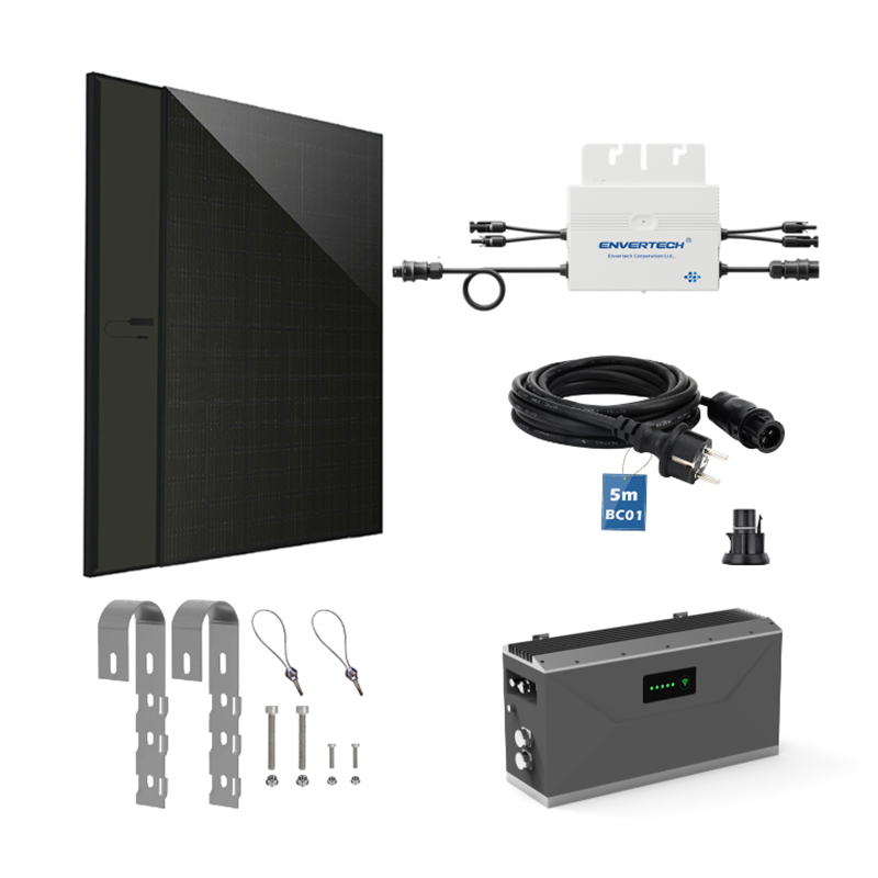 Kit solar balcón 800W con batería 3kwh